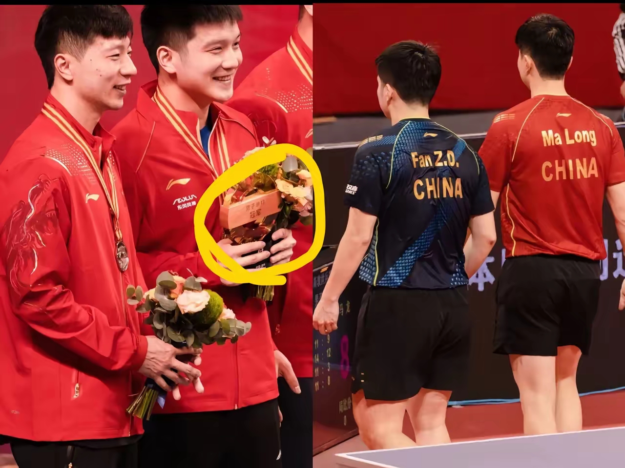 韩国乒乓球队碾压波兰乒乓球队，马龙送出助攻